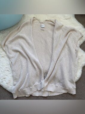 Aritzia Open Front Knit Cotton Sweater Cardigan XS/S - Beige
